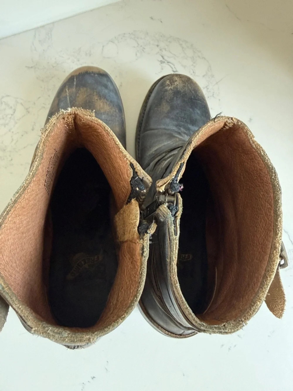 Freebird by Steven Sammi Ankle Booties Womens Size 7 Color Brown Distressed